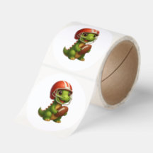 Adesivos de Futebol Dino Sporty para Crianças