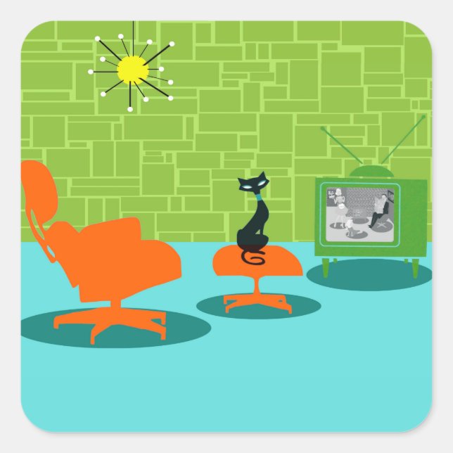 Adesivos de Gatinho com idade do espaço retrorrefl (Frente)