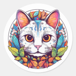 Adesivos de Gato Branco