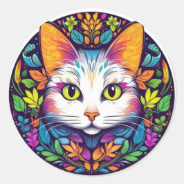 Adesivos de Gato Branco