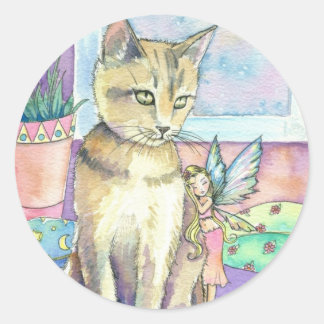 Adesivos de Gato e Fada por Molly Harrison