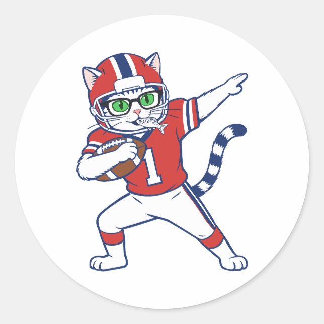 Adesivos de Gato Touchdown (Frente)