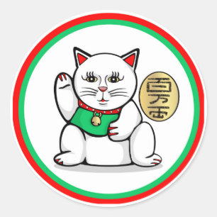 Adesivos de Gatos Sortudos