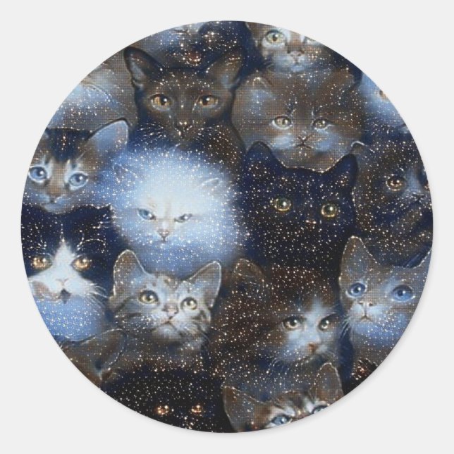 Adesivos de Gatos Sparkle (Frente)