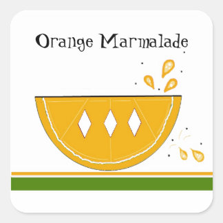 Adesivos de Geleia de Marmalade de Laranja