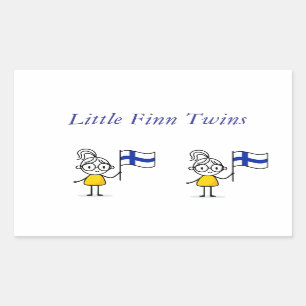 Adesivos de Gêmeas Meninas Finlandesas
