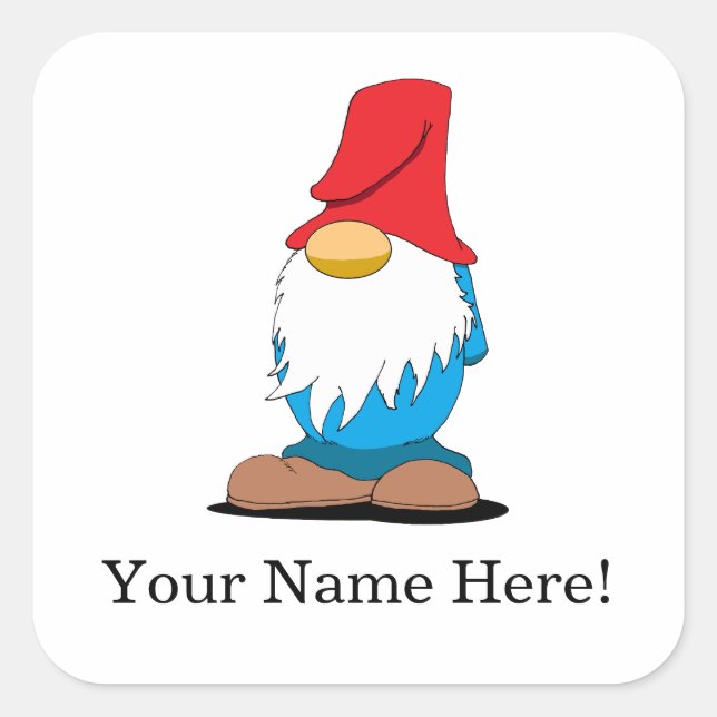 Adesivos de Gnome Personalizáveis (Frente)