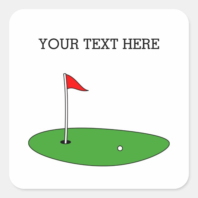 Adesivos de golfe personalizados e selos de envelo (Frente)