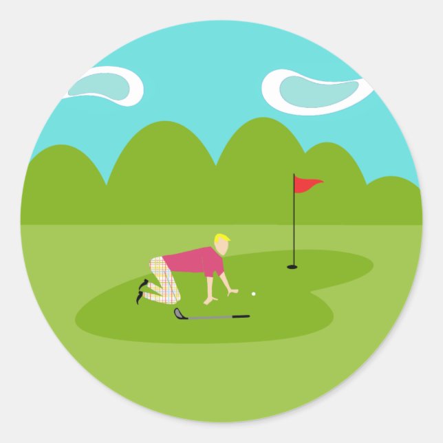 Adesivos de Golfe Retroativos (Frente)