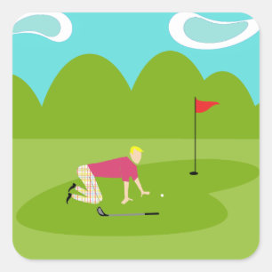 Adesivos de Golfe Retroativos