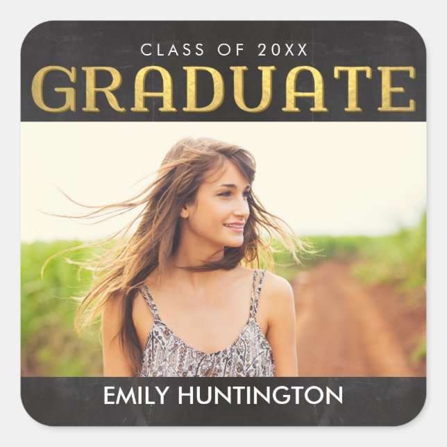 Adesivos de Graduação Colagem Brilhante Selos de E (Frente)