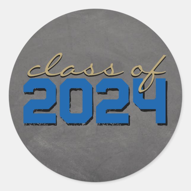 Adesivos de Graduação do Quadro Real Azul e Bronze (Frente)