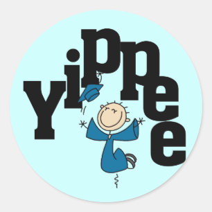 Adesivos de Graduado Yippee