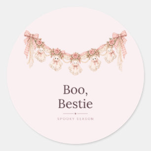 Adesivos de Guirlanda de Fantasmas Coquette Boo Be