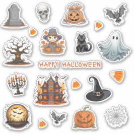 Adesivos de Halloween | Adesivos de Diário de Hall