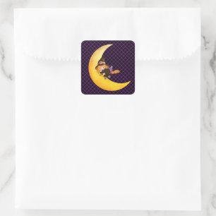 Adesivos de Halloween-Bruxinha
