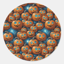 Adesivos de Halloween de Abóbora