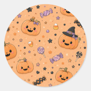 Adesivos de Halloween de Abóbora Mini Fofos