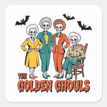 Adesivos de Halloween dos Golden Ghouls