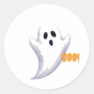 Adesivos de Halloween Fantasma Branco   Fantasma A