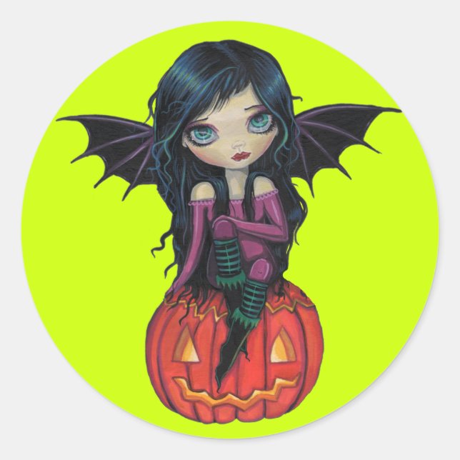 Adesivos de Halloween Pumpkin Pixie (Frente)