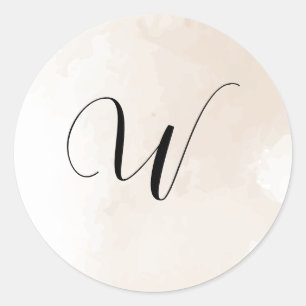 Adesivos de Inicial de Convite de Casamento