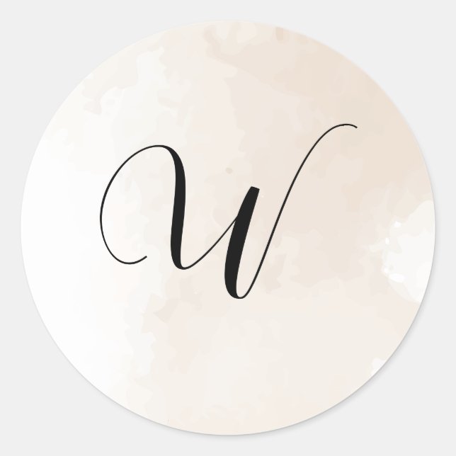 Adesivos de Inicial de Convite de Casamento (Frente)