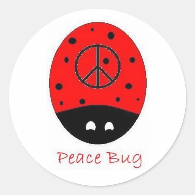 adesivos de inseto de paz (Frente)