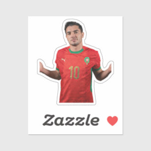 Adesivos de Jogadores de Futebol Marroquinos