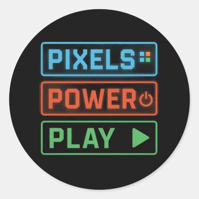 Adesivos de Jogos – Pixels Power Play Decals de Jo (Frente)