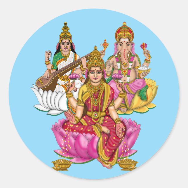 Adesivos de Lakshmi Ganesha (Frente)