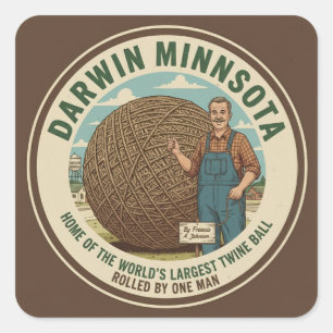 Adesivos de Lembrança da Bola de Cordel de Darwin,