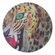 ADESIVOS DE LEOPARDO POR PAULA REILLY.