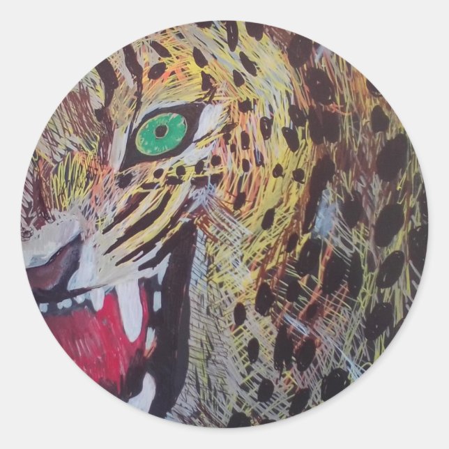 ADESIVOS DE LEOPARDO POR PAULA REILLY. (Frente)