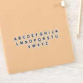 Adesivos de Letras do Alfabeto