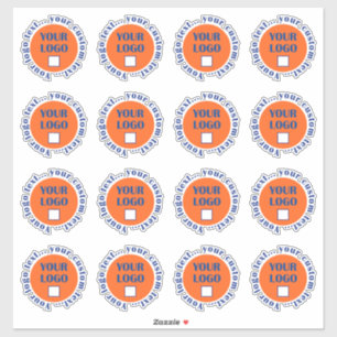 Adesivos de Logo Personalizado 16 por folha