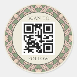 Adesivos de Logotipo Botânico Orgânico Moderno