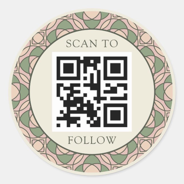 Adesivos de Logotipo Botânico Orgânico Moderno (Frente)