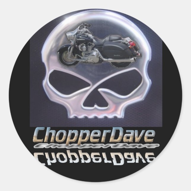 Adesivos de logotipo ChopperDave (Frente)