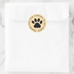 Adesivos de logotipo de impressão de pata de gato