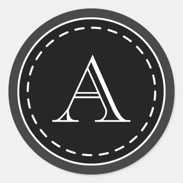 Adesivos de Lousa Monograma (Frente)