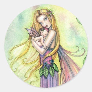 Adesivos de Mãe e Bebê Fada