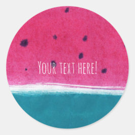 Adesivos de melancia pintados