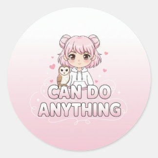 Adesivos de menina fofa