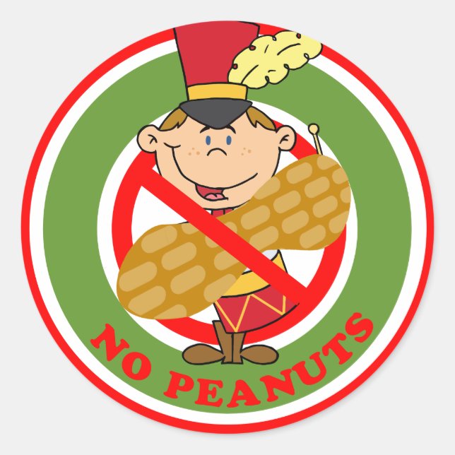 Adesivos de Menino Tocador de Tambor de Natal Sem  (Frente)