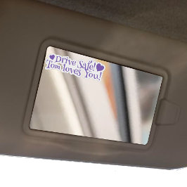 Adesivos de Mensagens Fofas no Espelho do Carro