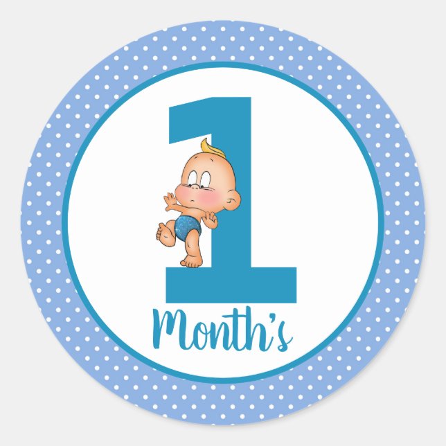 Adesivos de Mês do Bebê (Frente)