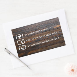 Adesivos de Mídia Social Personalizados