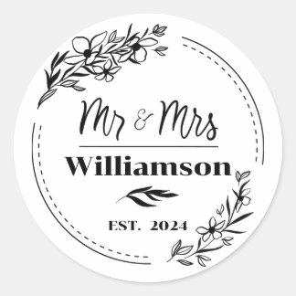 Adesivos de Monograma Personalizados para Família