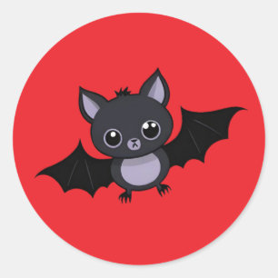 Adesivos de Morcego de Halloween de Desenho Animad